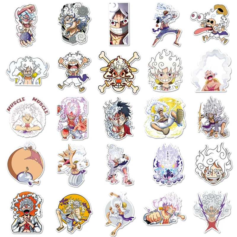Luffy Gear 5 Stickers 10/30/50pcs - Image 5
