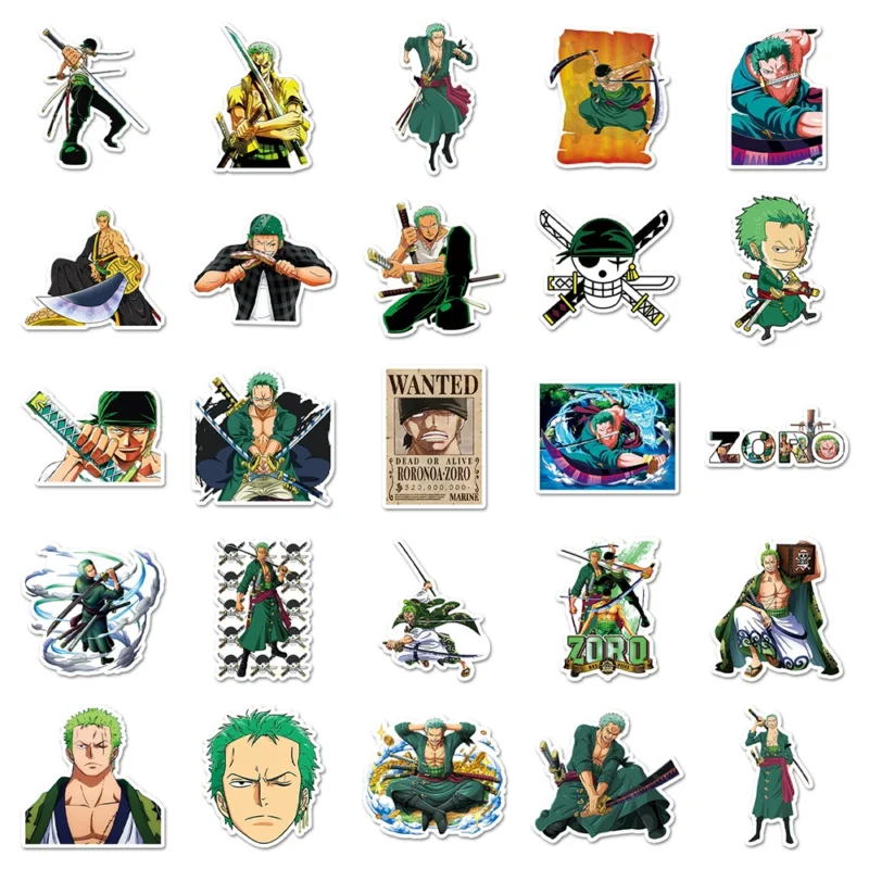 Roronoa Zoro Stickers 10/30/50pcs - Image 6