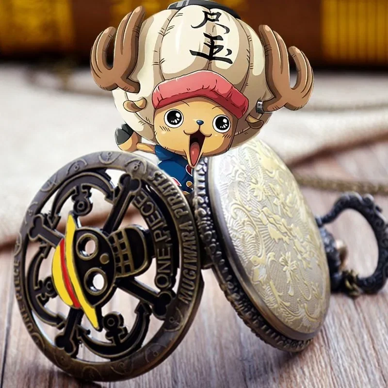One Piece Retro Flip Pocket Watch - Image 4