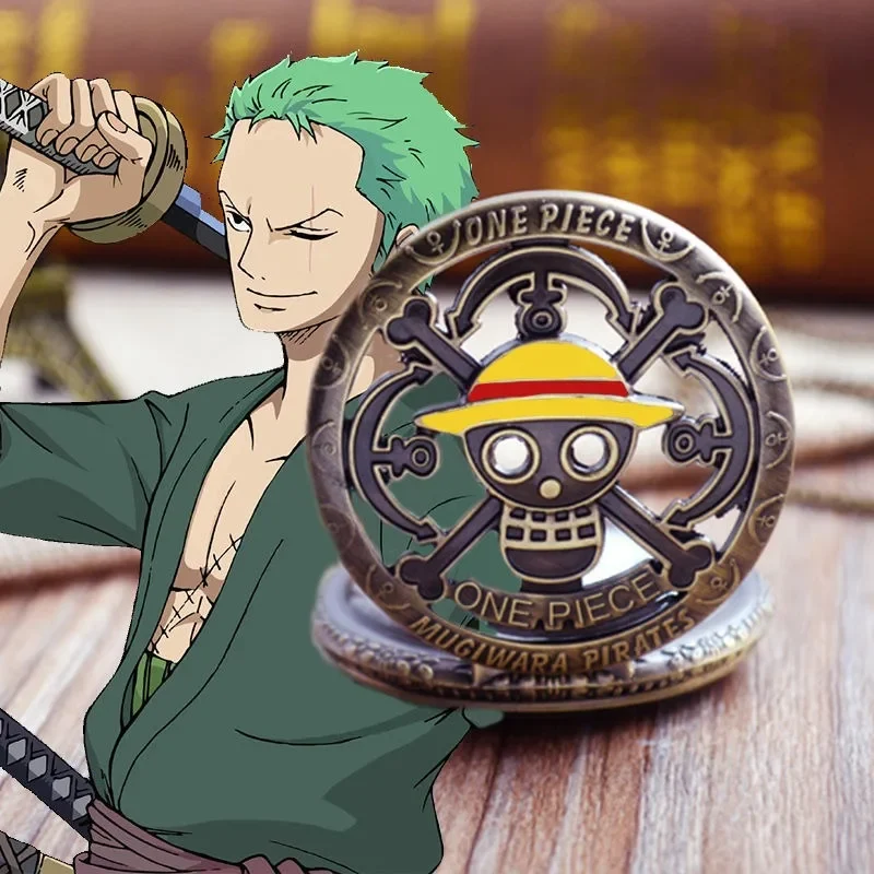 One Piece Retro Flip Pocket Watch - Image 3