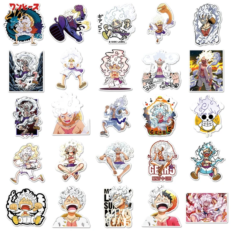 Luffy Gear 5 Stickers 10/30/50pcs - Image 6