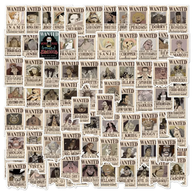 One Piece Stickers 80/100pcs